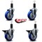 Service Caster 4'' Blue Poly Wheel Swivel 1-1/4'' Expanding Stem Caster Set 2 Brakes, 4PK SCC-EX20S414-PPUB-BLUE-2-PLB-2-114 - alternate 4